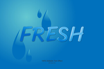 Fresh Water Sea Ocean Texture Text Effect