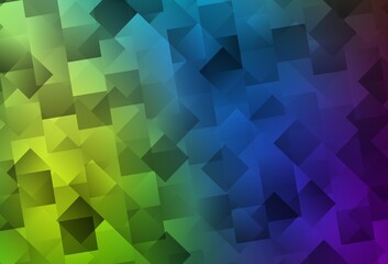 Light Multicolor vector template with rhombus.