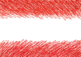 Crayon scribble drawing red texture. Red pastel sketching pencil draw messy grunge background....