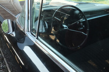 classic american car sterring wheel