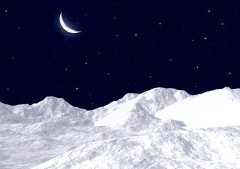 Obraz premium Snow mountain tops