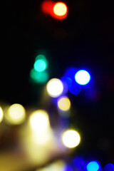 Abstract bokeh background black