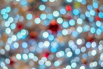 Background texture of colorful LED blurred lights