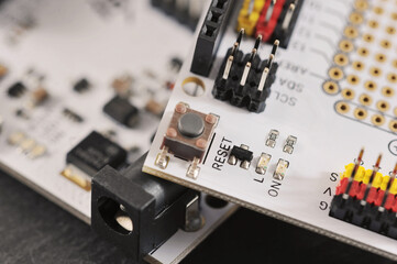 microchip - an electronic board with connectors