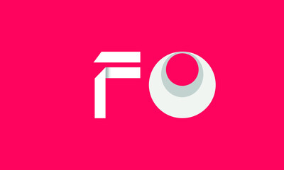 FO is a very attractive vector with a beautiful 3D design and pink background.