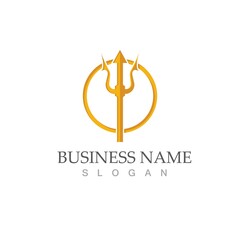 Trident Logo Template vector icon