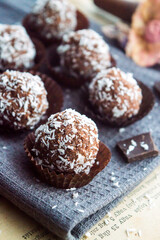 Hungarien rum ball coconut ball