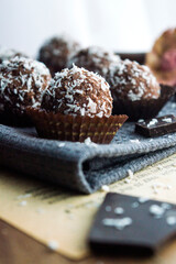 Hungarien rum ball coconut ball