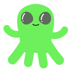 かわいい多足型異星人（シンプル）