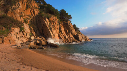 Wonderful landscapes mediterranean sea mountains beaches