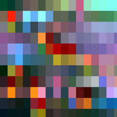 Colorful rainbow squares, shapes, abstract geometric background