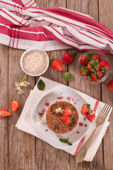 Strawberry risotto.