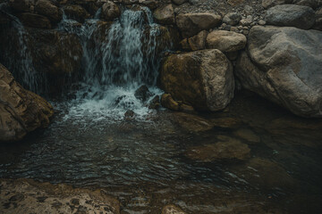 waterfall in the goynuk canyon in Turkey