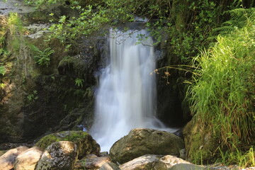 Dol Goch Waterfalls in long exposure