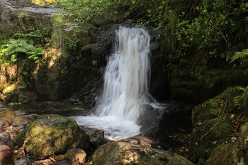 Dol Goch Waterfalls in long exposure