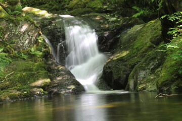 Dol Goch Waterfalls in long exposure