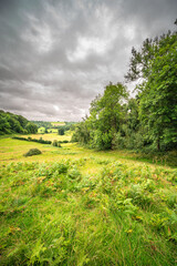 Obraz premium Summer view through the valley.
