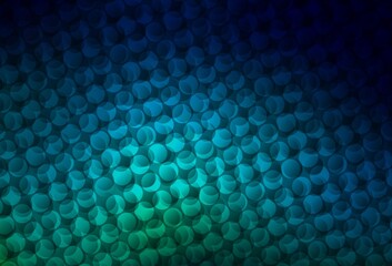 Dark Blue, Green vector texture with disks.