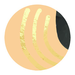 Social media watercolor template element.Trendy hand drawn highlights cover, logo for stories, blogger badges. insta highlights.