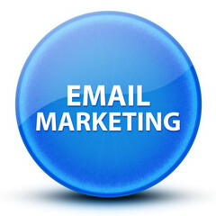Email Marketing eyeball glossy elegant blue round button abstract