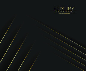 Obraz premium Premium background. Abstract luxury pattern. Gold glitter stripes background. Abstract gold line texture. Black pattern vector illustration.