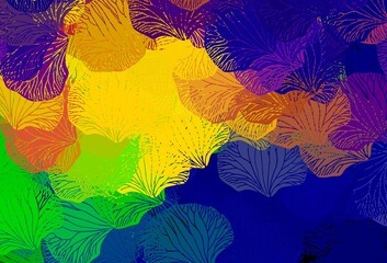 Fototapeta na wymiar Light Multicolor vector backdrop with memphis shapes.