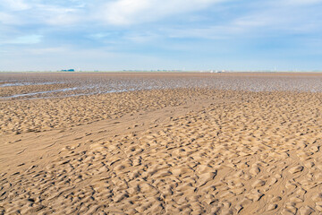 Fototapeta premium Watt bei Ebbe an der Nordseeküste