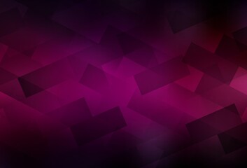 Fototapeta premium Dark Pink vector texture in rectangular style.