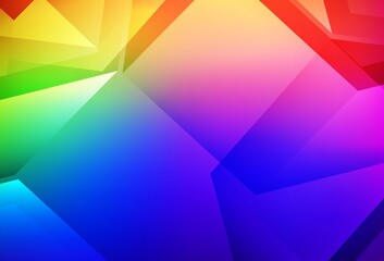 Obraz premium Dark Multicolor vector shining triangular background.