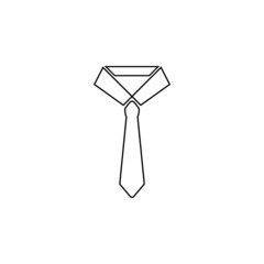 necktie icon, suit vector, tie illustration
