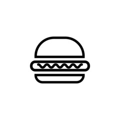 burger icon, food vector, fast food illustration