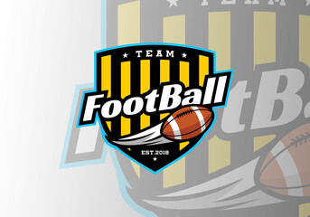 football team logo design template