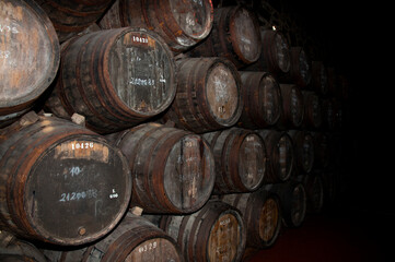 Aging Whiskey in Oak Barrels