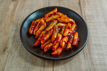 Korean Stir-fried Rice Cake, 'tteokbokki'