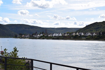 view across the Rhine to Spay