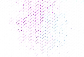 Light Pink, Blue vector layout with bent lines.