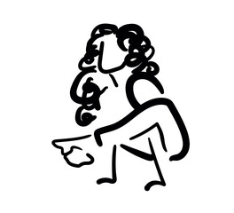 concise drawings depicting yoga poses