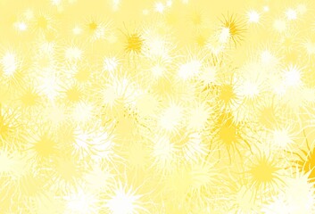 Light Yellow vector background with abstract shapes.