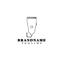 cute shavers cartoon logo icon design template vector illustration