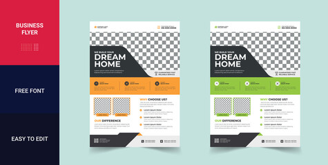 Construction Flyer Template, Construction Brochure Cover, Poster, Handyman flyer template. Handyman service flyer ideas. House repair service leaflet template. Handyman house repair service poster 