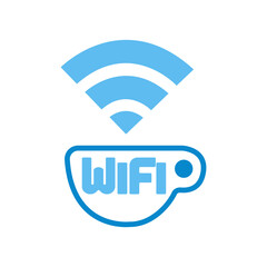 Vector logo of free Wi-Fi, service and settings