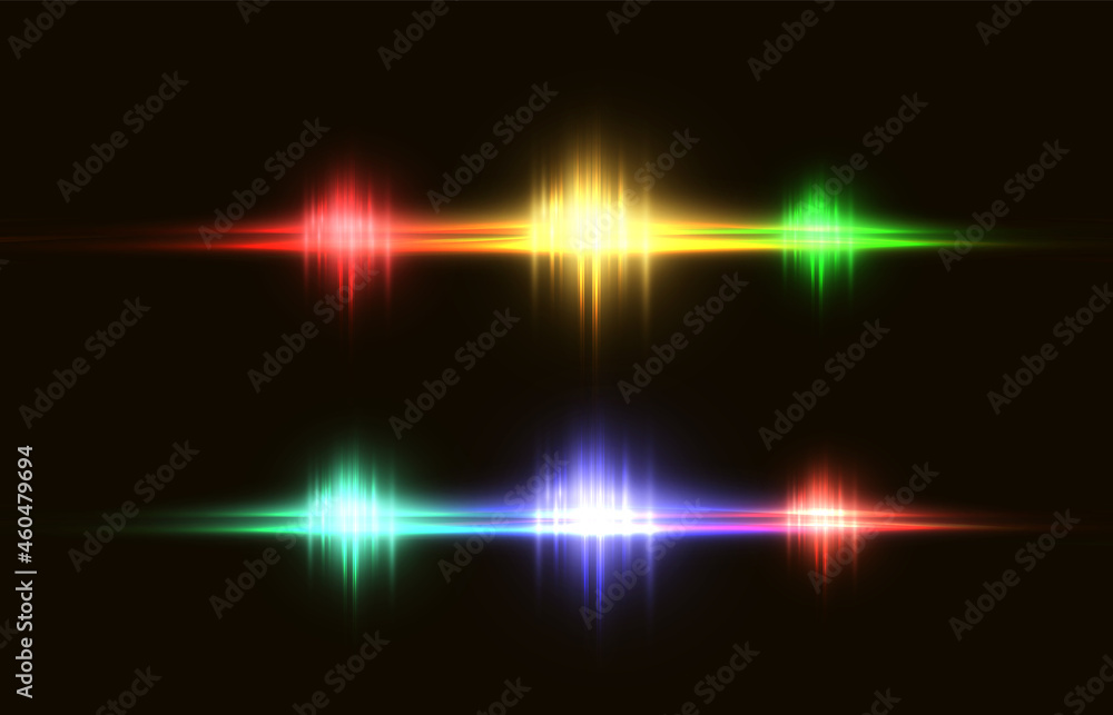 Poster abstract image of a lighting flash. shine