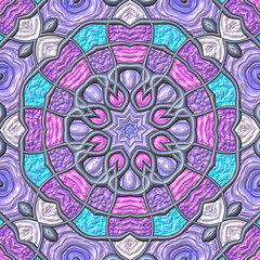 3d effect - abstract octagonal geometric pattern
