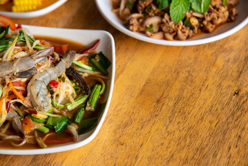 Somtam with Fresh Shrimp
