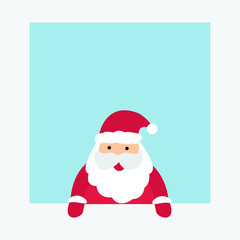 santa claus with a sign