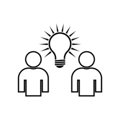 Innovation icon isolated on white background