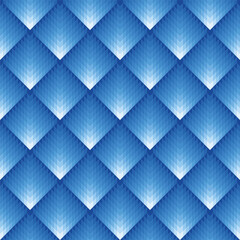 Abstract geometric background with square rombus, glowing effect. Modern creative blue background, Texture for wallpaper, interior design, home decor, textile, fabric