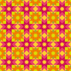 Abstract geometric mosaic background. Modern creative colourfull texture, pattern, ornament for fabric, textile, cloth, home decor, wallpaper, wrapping paper, packaging