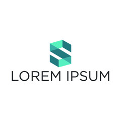 Letter S abstract logo design