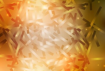 Light Orange vector pattern with sharp lines.